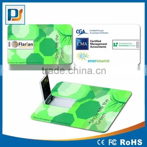 Best Promotional Super Thin Credit Card Usb Flash Drive With 2 Side Logo Print thumbnail-1