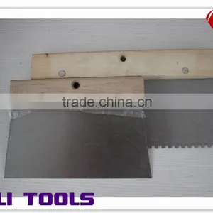 Teeth Blade Tools / Carbon Steel Blade Scraper With Wooden Handle thumbnail-2