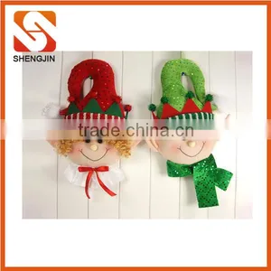 SJ-6677 Lovely Christmas Elf Animal Toy Plush / Stuffed Soft Xmas Hanging Doll thumbnail-1