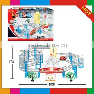 Plastic Toy B/O Railcar With Music and Light/ Railway Toy Set 6202 thumbnail-1