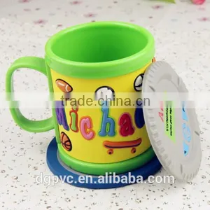 2015 Latest Design Eco-friendly Promotional Custom Embossed Coaster thumbnail-3