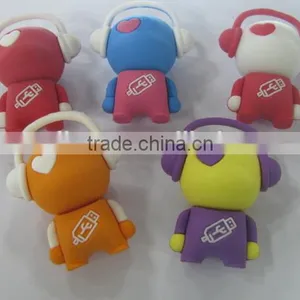 Promotional Lovely Pvc Music Man Usb Flash Drive thumbnail-1