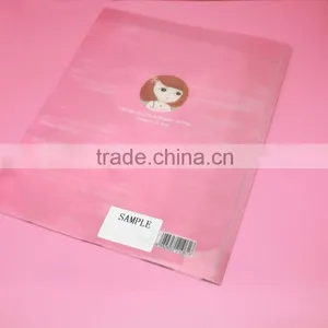 Lovely Girl Design A4 Plastic pp Folding Foldable File Folder l Shape File Folder Plastic Expandable File Folders With Pocket thumbnail-3