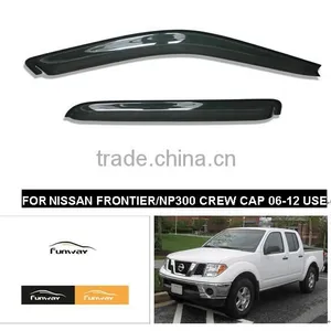 WINDOW VISORS FOR NISSAN FRONTIER/NP300 CREW CAP 06-12 USE thumbnail-1