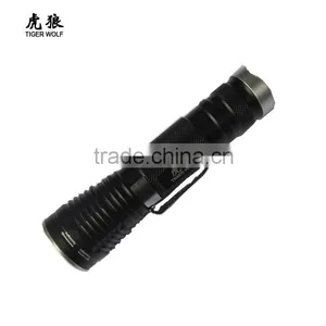 Factory Wholesale LED Mini Flashlight Aluminum Torch Light With Clip thumbnail-6