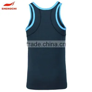 OEM Brand Wholesale 100% Polyester Gym Singlet thumbnail-1