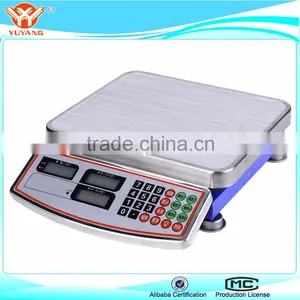 60kg Stainless Steel , Table Top Weighing Scale, Electronic Weighing Scale , Sensor, 4v Battery thumbnail-1