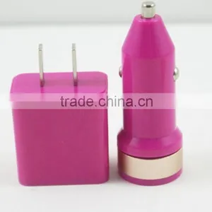 1 Set CN 2 in 1 Kit Charger 1 Pcs EU/US Plug +1pcs Car Charger Kit for IPhone 4 4S 3GS 3G IPod Touch thumbnail-2