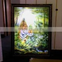 3D Lenticular Light Box of Tiger for Advertising 3D Outdoor Light Box 3D Street Light Box thumbnail-1