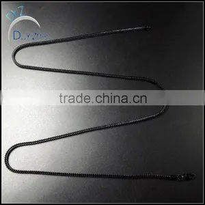 Hip Hop Black Franco Chain Necklace thumbnail-2
