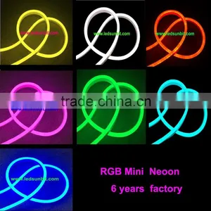 High Bright ! RGB Color Changing Neon Lights Led Flex Rope Light thumbnail-1