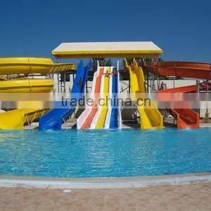 Water Park High Speed Fiberglass Trumpet Slide thumbnail-2