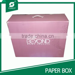 HANDLE CARTON FOR HOME TEXTILE WITH MATT LAMINATION SURFACE thumbnail-1