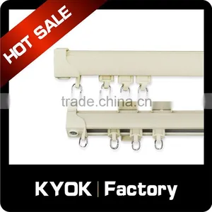 Ball-bearing Slide Curtain Rail Accessories , Aluminum Curtain Rail Wholesale , Curtain Track Accessories thumbnail-3