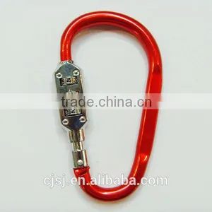 Production of Aluminum Zinc Alloy Password Locks for Locking Three Password Mountaineering Buckle Lock thumbnail-1