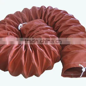 800 Celsius High Temperture Fiber Glass Flexible Air Hose thumbnail-1