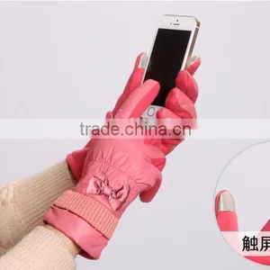 New Arrival Ladies's Ribbon Touch Screen Gloves With Multi Colors thumbnail-1