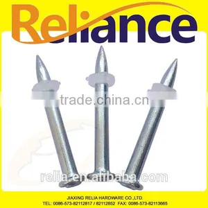 Concrete Nails 145 Head Steel With Electrogalvanize and Plastic Washer thumbnail-1