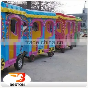 Great Fun Latest Outdoor Amusement Park Trackless Trains for Sale thumbnail-6