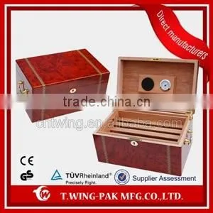 Homemade Vintage Spanish Cedar Wood Cigar Humidor thumbnail-1