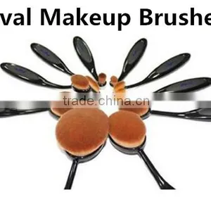 Top Synthetic Hair Oval Makeup Brush Set, Toothbrush Shape Makeup Set Quality Choice thumbnail-1