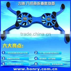 2016 Hot Selling 2 Fans Laptop Cooling Pad / Folding Laptop Cooler / USB Laptop Cooler thumbnail-4