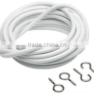 Flexible PVC Coated Metal Spring Curtain Drape Wire thumbnail-1