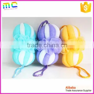 Two-section Pumpkin Double Color Longe Bath Brush thumbnail-2