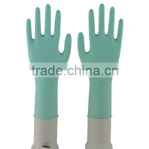 12" Green Industrial Nitrile Glove thumbnail-1