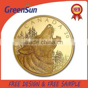 2015 New Hot Fashion Custom Company Logo Golden Coin Quality Choice thumbnail-1