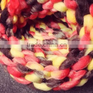 Super Thick Woolen Yarn Crocheted Hat thumbnail-4