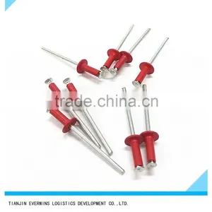 Red Color Countersunk Head Waterproof Aluminium Blind Rivet thumbnail-1