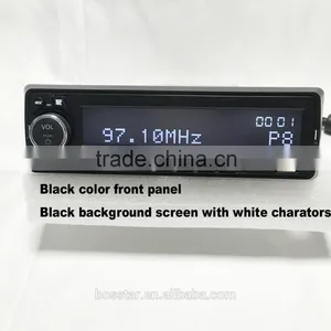 12v 24v Fixed Panel Car Mp3 Player With FM AM Radio USB Micro SD Aux-in , Full View Big Lattice LCD Displayer ,bluetooth thumbnail-4