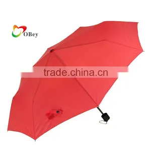 Good Quality Sunny and Rainy 3 Folding Umbrella thumbnail-4