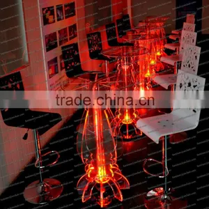 LED Event Rental Wholesale Illuminated Light Wedding Coffee Table Bar Table thumbnail-4