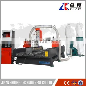 China New Style CNC Router Machine For Wood Acrylic ZKM-1325 1300*2500MM With 4 Axis&Dust Collector Of Mach3 Controller thumbnail-1