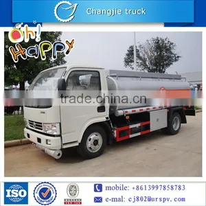 2 Axles Mini Petrol Tanker for Sale 8cbm Diesel Type Fuel Tank Truck Dongfeng Used Oil Trucks thumbnail-1