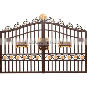 2015 High Quality Remote Control Cheap Wrought Iron Gates Garden Gate thumbnail-2