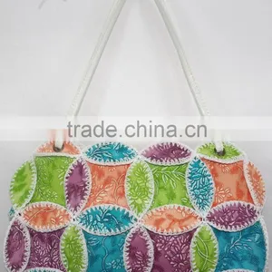 Promotional Tote Bag 2016 Ladies Fashion Girls Fancy Style Totally Handmade Crochet Design thumbnail-1