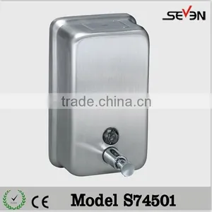 Automatic Wall Mounted Stainless Steel Liquid Manual Soap Dispenser thumbnail-1