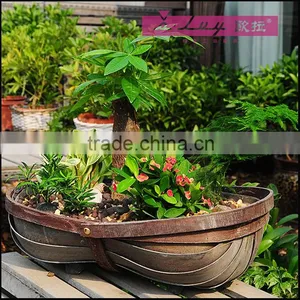 Watermelon Shape Decorative Woodchip Basket thumbnail-3