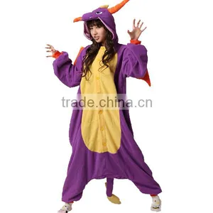 New Mighty Purple Dragon Adult Animal Best Seller Full Body Party Costume thumbnail-1