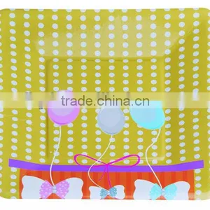Food Grade Logo Printed Tea Party Boy and Girl Design Fancy Paper Plates thumbnail-4