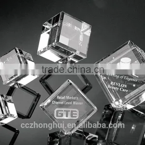 2016 New Design Personalized Clear Crystal Cube thumbnail-1