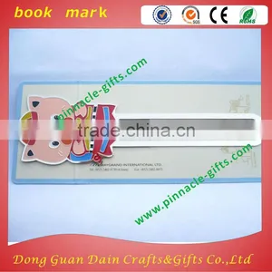 Professional Customized Brand Two Sides Mold High-tech Handmade Pvc Book Marks thumbnail-4