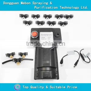 Cycle Timer 60 Seconds ON+20 Seconds OFF Low Pressure Cooling Mist System,19 Nozzles Humidifying System thumbnail-1