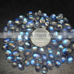 Rainbow Moonstone Cabochon, Best Quality Moonstone thumbnail-1