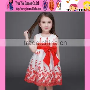 2016 Top Quality Baby One Piece Girls Party Dresses Europe Stylish Latest Party Wear Dresses for Girls thumbnail-3