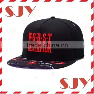 New Arrival Custom Flat Brim Embroidery Snapback Cap/Hat thumbnail-1