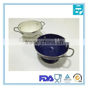 Stainless Steel Enamel Vegetal Basket With Handle thumbnail-1